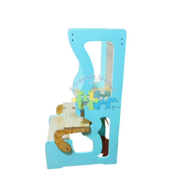 TORRE DE APRENDIZAJE ENCAJANDO SONRISAS COLOR CELESTE