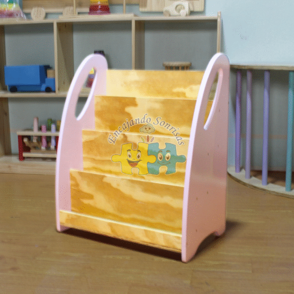 LIBRERO LINEAL ROSADO