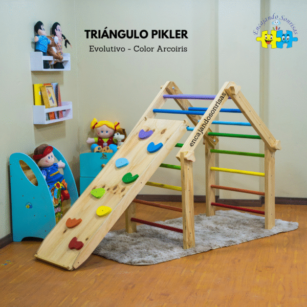 TRIANGULO PIKLER EVOLUTIVO COLOR ARCOIRIS.