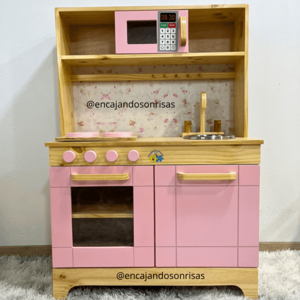COCINITA MONTESSORI COLOR ROSADO